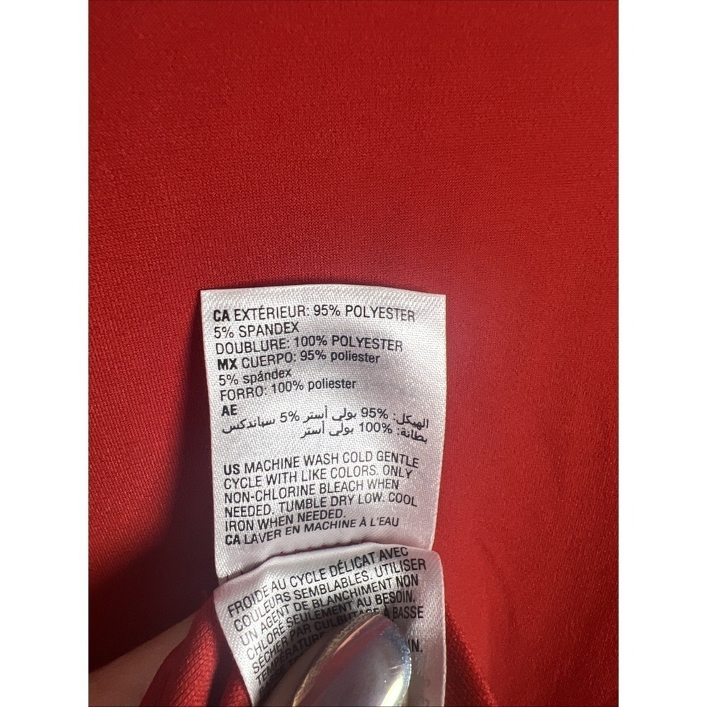 I.N.C. International Concepts Sleeveless Ruched Sheath Dress Size Large Red - Picture 9 of 11